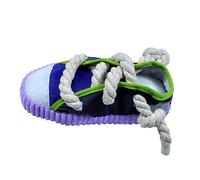 Uitndvyte Juguete chirriante para perros pequeños que suenan los zapatos de masticar con cuerdas, masticadores agresivos, regalo para cachorros, interacción sonora de mascotas