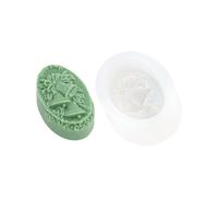 Uitndvyte Molde de silicona en relieve de Navidad para resina epoxi, moldes para hacer jabón, moldes de decoración navideña