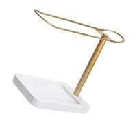 Uitndvyte Organizador de bandas para el pelo de gran capacidad, fácil de montar, metal y madera, solución de almacenamiento elegante para ella