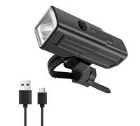 Uitndvyte Potente faro delantero de repuesto para bicicleta, impermeable, brillante, accesorios para bicicleta de montaña, 3 modos, faros delanteros potentes para bicicletas
