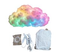 Uitndvyte Tira de luces LED dinámicas de arco iris con efectos coloridos, tiras LED de nubes para iluminación ambiental y fiestas, luz nocturna con alimentación USB, luz nocturna atmosférica
