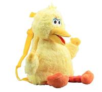 uiuoutoy Mochila de felpa Sésamo Street School Cartoon Elmo Cookie Monster Big Bird Mochila de peluche 45 cm 18 pulgadas