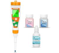 UIUZMAR Medidor de pH Alimentos, phmetro Semisolidos y Liquido, Medidor de pH para Fermentos, Pan, Masa Madre, Cosmetica, Queso, Arroz, Kombucha, Piscina, Acuario, Hidroponía, Agua Potable