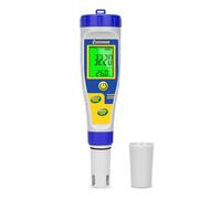 UIUZMAR Medidor de Sal Piscinas, Medidor de Salinidad y pH Piscina Digital | Pantalla Más Grande, 5 en 1 Medidor de pH/Sal/EC/TDS/Temp para Hidroponia, Acuario, Spa, Agua