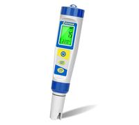 UIUZMAR Medidor pH Cloro y Sal para Piscinas Digital, Medidor de pH y Cloro Piscinas, Comprobador de Cloro y pH ORP EC TDS Salinidad para Hidroponía, Acuario