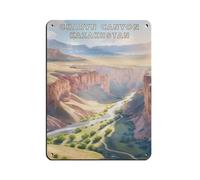 UIYTYBGAG Charyn Canyon - Cartel de metal vintage para decoración de pared, bar, bar, bar, decoración de pared, póster retro de 12 x 16 pulgadas (30 x 40 cm)