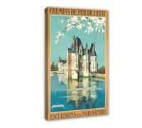 UIYTYBGAG Excursions in Normandy - Lienzo decorativo para pared, 50 x 75 cm