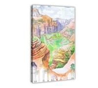 UIYTYBGAG Lienzo decorativo para pared del Parque Nacional Zion, 40 x 60 cm