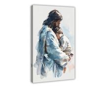 UIYTYBGAG Lienzo decorativo para pared, diseño de Safe in The Arms of Jesus, 40 x 60 cm