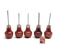 UJ Ramelson - Juego de herramientas de tallado de madera para carpintería, detalles finos en miniatura, fabricación de sellos, grabado de azulejos, mini cincel y gubia, 5 piezas