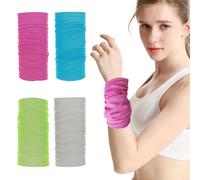 UJBVCX 4PCS Toalla Refrescante para Muñeca, Toalla de Enfriamiento Instantánea de Hielo Fría, Microfibra para Viajes, Camping, Piscina, Playa y Deportes