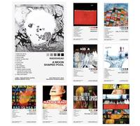 UJBVCX Juego de 9 Portada de Álbum, Póster de Banda de Rock, Póster de Música, Kit de Collage de Pared, para Dormitorio, Sin Marco, 20 * 30 cm