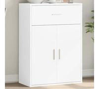 UJCHVHN Aparador blanco de 60 x 30 x 84 cm, gabinetes de madera diseñados y aparadores de almacenamiento