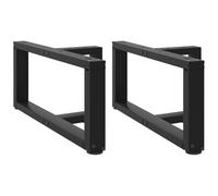 UJCHVHN Artículo: patas de mesa de café en forma de T, 2 unidades, color negro, 70 x 25 x (30-31) cm, acero, accesorios de mesa, patas de mesa