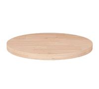 UJCHVHN Mesa redonda de roble de 40 x 2,5 cm de diámetro, sin tratar, accesorios de mesa