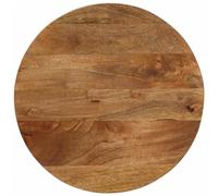 UJCHVHN Tablero de mesa de 60 x 2,5 cm de diámetro redondo de madera maciza de mango, accesorios de mesa