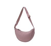 UJEDFHV Bolso hobo de nailon para mujer Bolso bandolera con cremallera de nailon for hombres y mujeres bola masa en forma media luna debajo las axilas para el día a día(Light purple)