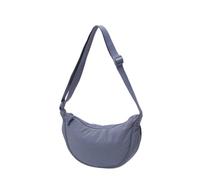 UJEDFHV Bolso hobo de nailon para mujer Bolso bandolera con cremallera de nailon for hombres y mujeres bola masa en forma media luna debajo las axilas para el día a día(Light blue)