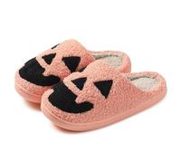 UJEDFHV Chinelos Homem Zapatillas de algodón for hombres y mujeres, máscara Halloween, hogar, antideslizantes, parejas, zapatos felpa for interiores en invierno(C4,36-37)
