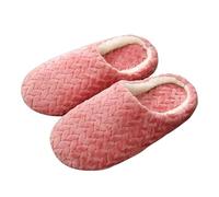 UJEDFHV Chinelos Homem Zapatillas de algodón for hombres y mujeres, máscara Halloween, hogar, antideslizantes, parejas, zapatos felpa for interiores en invierno(Red-B,44-45)