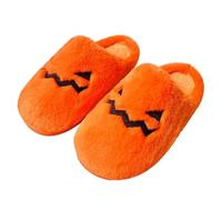 UJEDFHV Chinelos Homem Zapatillas de algodón for hombres y mujeres, máscara Halloween, hogar, antideslizantes, parejas, zapatos felpa for interiores en invierno(E9,44-45)