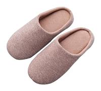 UJEDFHV Chinelos Homem Zapatillas de casa felpa for hombre y mujer, zapatos planos suaves cálidos, calzado interior for el hogar, Color caramelo, otoño e invierno(D-Coffee,40-41)