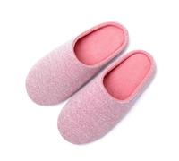 UJEDFHV Chinelos Homem Zapatillas de casa felpa for hombre y mujer, zapatos planos suaves cálidos, calzado interior for el hogar, Color caramelo, otoño e invierno(D-Peach Red,38-39)