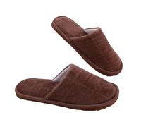 UJEDFHV Chinelos Homem Zapatillas de interior for hombre, gruesas y cálidas, de felpa, for el hogar, for otoño e invierno, planas, suaves y silenciosas, for dormitorio(CO,42-43)