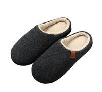 UJEDFHV Chinelos Homem Zapatillas De Invierno For Hombre, Zapatillas De Algodón Cálidas For El Hogar, Zapatos Casuales For El Piso Del Dormitorio Interior(Dark Grey,38-39)