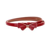 UJEDFHV cinturón decorativo Decorative Belt Elegant Versatile Bow Ladies Style Women Belts Fashion Waist For Jeans Dress(Red)