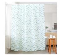 UJEDFHV Cortina de Ducha Thickened Extra Long Shower Curtain Waterproof Bathroom Mildew Proof Printed with Hook Supply(Color 2,90 * 180cm)