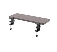 UJEDFHV Extensor Escritorio Extensor de Escritorio Madera Nogal, diseño ergonómico, Estructura Plegable Gran Espacio, Bandeja for Teclado, Soporte Brazo Codo para para Espacio Trabajo(Gray 75x24cm)