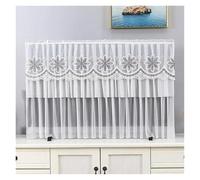 UJEDFHV Funda Para Tv Exterior Lace TV Dust Cover Desktop Wall Mounted LCD Turn On The Simple Hanging For Household Use Without Removing It(Color18,160 x Height 95cm)