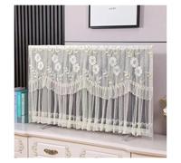 UJEDFHV Funda Para Tv Exterior Minimalist TV Dust Cover Do Not Remove The Desktop Mounted When Starting Up Comfortable Lace Dustproof Cloth(Beige,195 x Height 120cm)