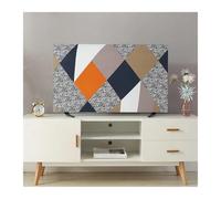 UJEDFHV Funda Para Tv Exterior Modern Printed TV Covers All Inclusive Dust Proof Protector For LCD Computer Elasticity Cover Household Washable Antifouling(1,48 inch-112x71cm)