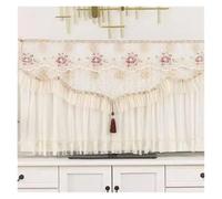 UJEDFHV Funda Para Tv Exterior Pink Tassel Lace TV Cover Soft And Breathable Chiffon Television Protective Wall Mounted Vertical Universal Dust Hood(Color24,65x Height 100cm)