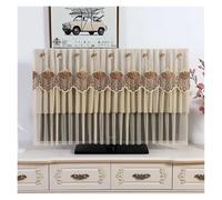 UJEDFHV Funda Para Tv Exterior Simplified Dust Cover For Television Lace Desktop Wall Mounted TV Turn On The Without Removing The Minimalist(Style A Coffee color,115 x Height 75cm)