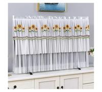 UJEDFHV Funda Para Tv Exterior TV Dust Cover Can Be Turned on Without Remove The Hanging Desktop Thin LCD Protective with Lace Simple(Color 013,120x70cm)