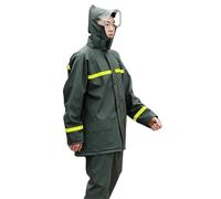 UJEDFHV Poncho Impermeable Conjunto de impermeable y pantalones lluvia for vehículos eléctricos, for llevar, for todo el cuerpo, ropa seguridad contra tormentas, pesca, poncho(Green suit,XL)