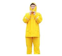 UJEDFHV Poncho Impermeable Conjunto de impermeable y pantalones lluvia for vehículos eléctricos, for llevar, for todo el cuerpo, ropa seguridad contra tormentas, pesca, poncho(Yellow suit,XXXL)