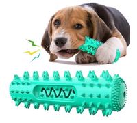 UJHKAQVGT Juguete de sonido para perros, palo molar, resistente a las mordeduras, juguete educativo para mascotas con función de fugas de alimentos, alivia la ansiedad y limpia la boca, multicolor