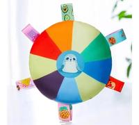 UJHKAQVGT Juguete frisbee de felpa para perro, resistente a las mordeduras, platillo volador interactivo de entrenamiento de tirón de guerra, bonita forma de animal con campana, juguete autoalimentado