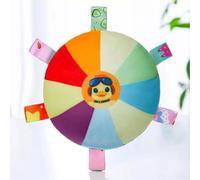 UJHKAQVGT Juguete frisbee de felpa para perro, resistente a las mordeduras, platillo volador interactivo de entrenamiento de tirón de guerra, bonita forma de animal con campana, juguete autoalimentado