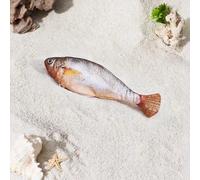 UJHKAQVGT Juguetes realistas para gatos de peces flotantes de tamaño mordido, juguetes interactivos para gatos para todas las razas, 3 modos de aleteo activados por grifo, sardina/aurio/corvina