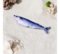 UJHKAQVGT Juguetes realistas para gatos de peces flotantes de tamaño mordido, juguetes interactivos para gatos para todas las razas, 3 modos de aleteo activados por grifo, sardina/aurio/corvina