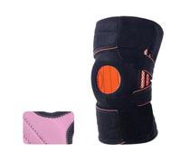 UJHKAQVGT Rodilleras deportivas profesionales: anillo de rótula de silicona + tira de apoyo, protección de menisco, diseño de encuadernación de cuatro garras, sin desmontaje ni lavado (multicolor