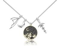 UJIMS A Court of Thorns and Roses Merch ACOTAR Velaris Night Court Bookmark SJM Reader Gift Bookish Book Lover Gift (USNightCourtNecklace)