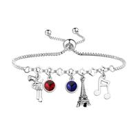 UJIMS Les Mis - Pulsera inspirada en el teatro, diseño de fanático musical One Day More, Estándar, Acero inoxidable, No es una piedra preciosa