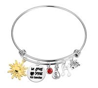 UJIMS Pulsera musical inspirada en la música, para amantes del teatro musical, regalo para amigos, amantes del drama, Estándar, Acero inoxidable, No es una piedra preciosa