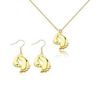 UJIMS Regalos de aborto espontáneo para madres, collar conmemorativo de pérdida de bebé, juego de aretes para pérdida de un ser querido, regalos de condolencias, 1, Acero inoxidable, Diamantes de